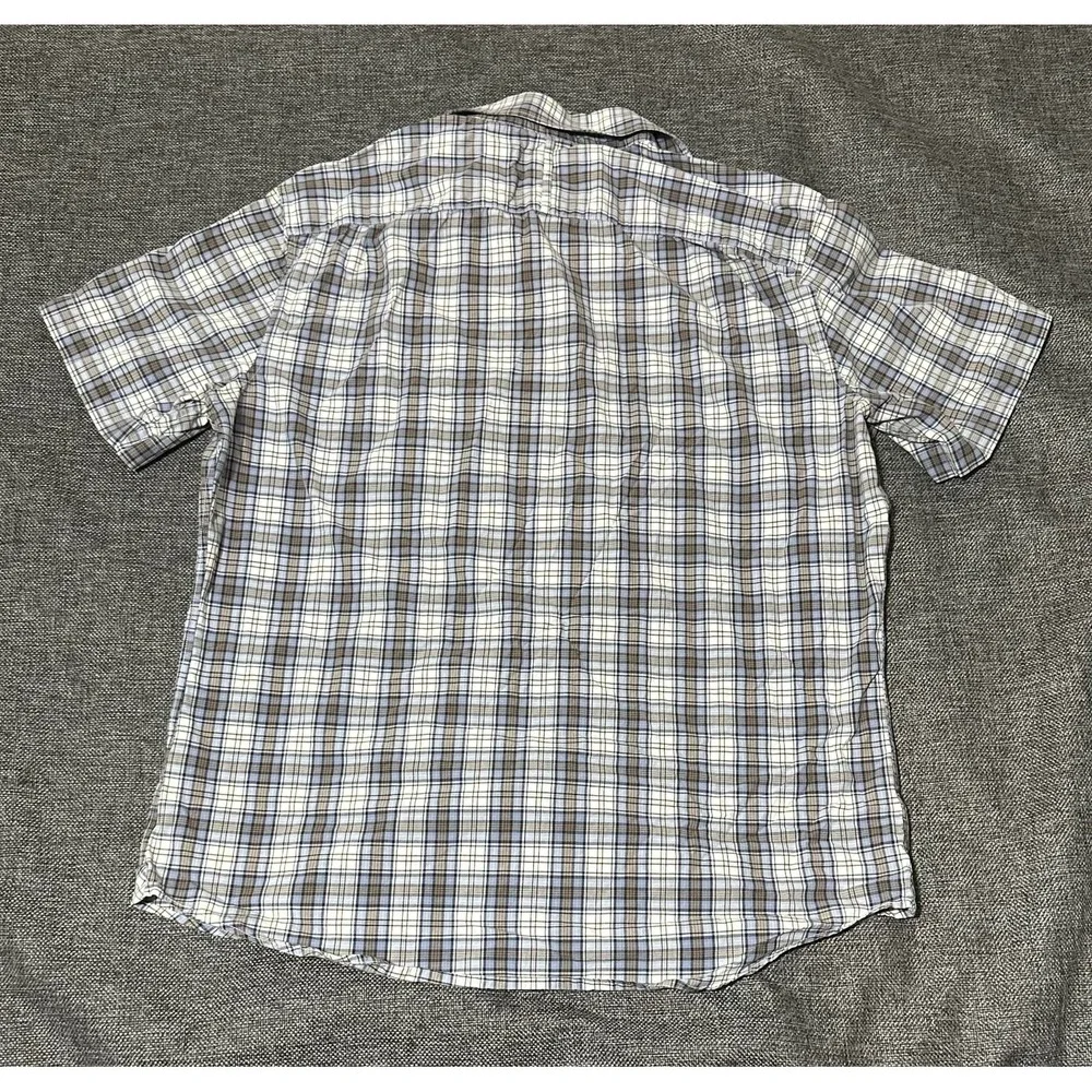 Banana Republic Classic Fit Men's M Plaid Short Sleeve Shirt‎